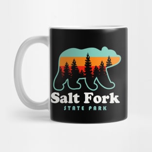 Salt Fork State Park Ohio Bear Retro Sunset Mug